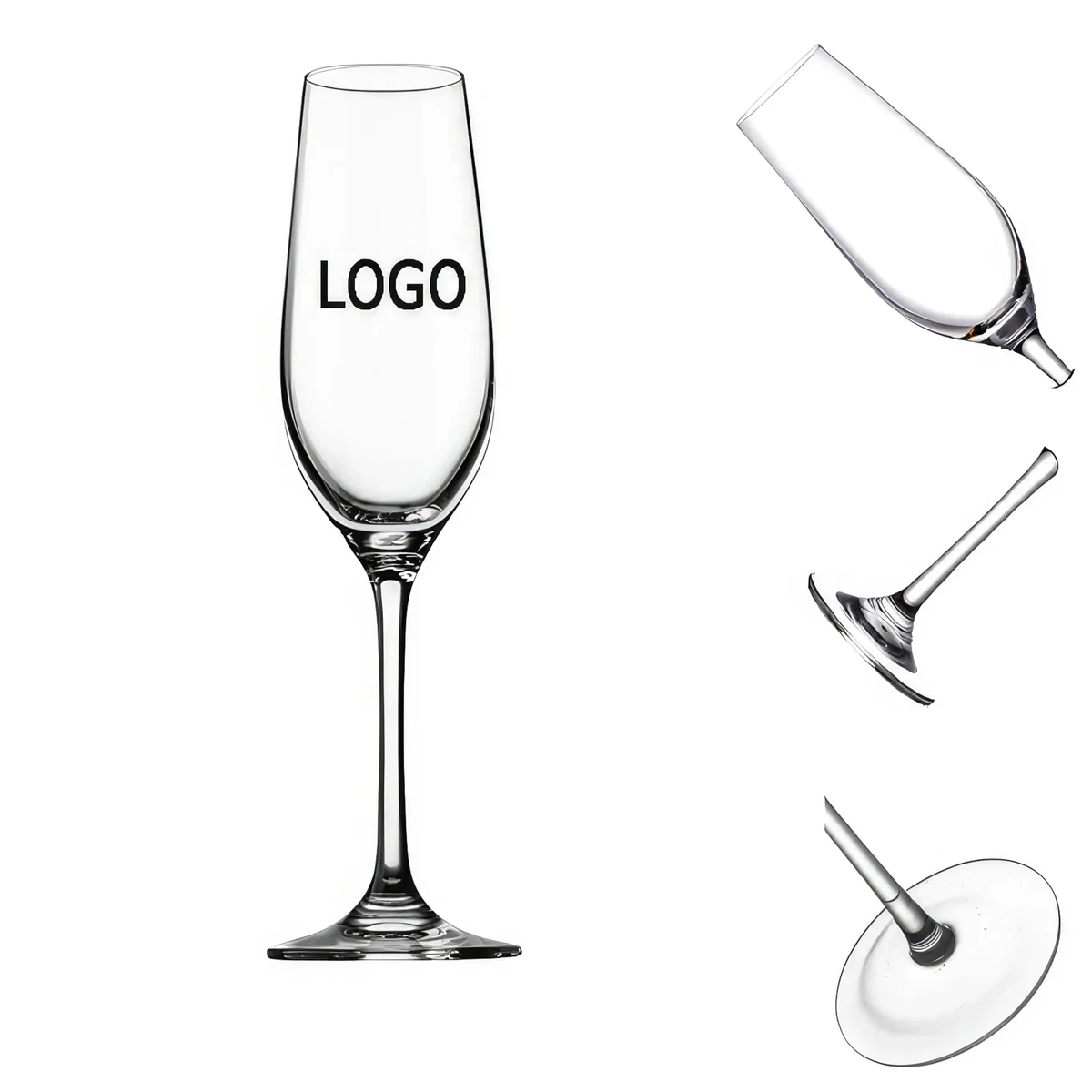 7oz Premium Stemmed Champagne Glasses 1