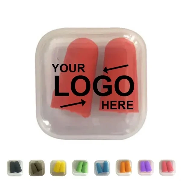 Custom Soft Polyurethane Foam Earplugs with Storage Case — Workplace Hearing Protection 1
