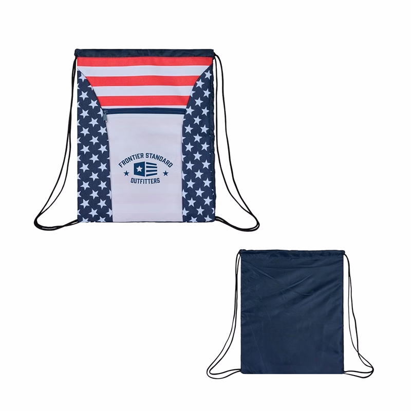 Americana 600D Drawstring Bag