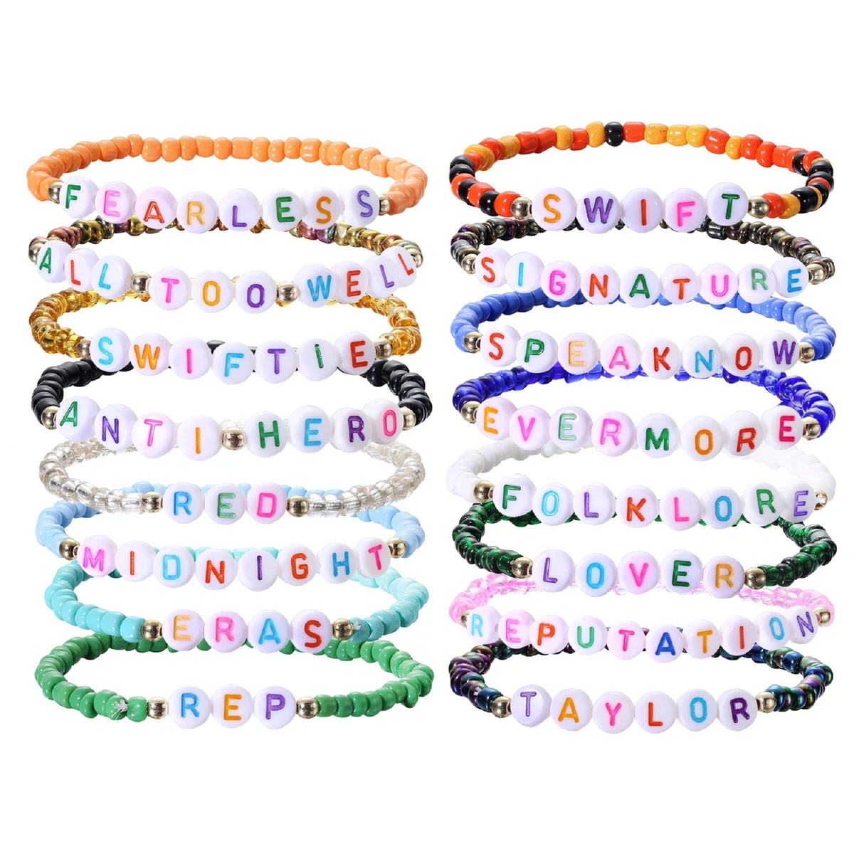 Bohemian Stackable Elastic Beaded Bracelets Handmade Multilayer Jewelry Girls 1