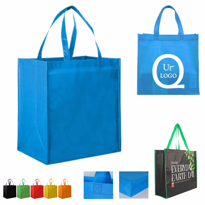 Laminated Grocery Tote Bag W/ Plastic Board Insert