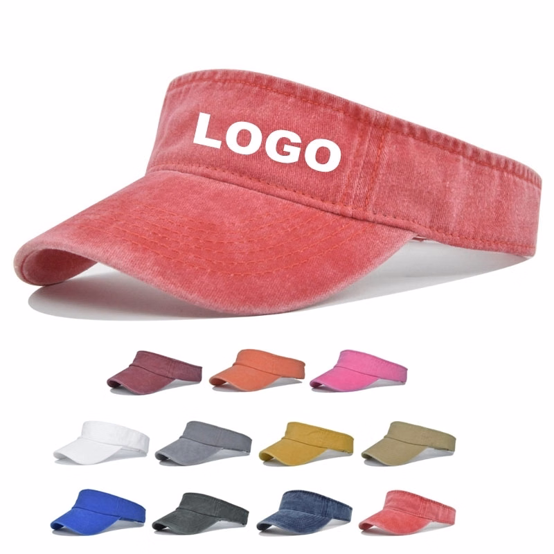 Custom washable cotton Sun Visor Caps for Unisex