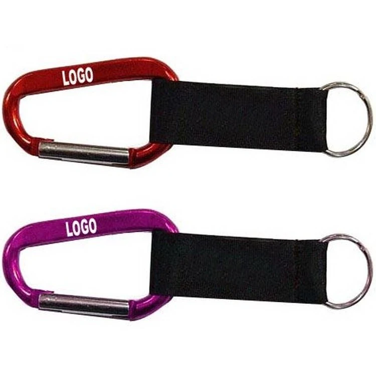 Carabiner W/ Lanyard Key Ring 1
