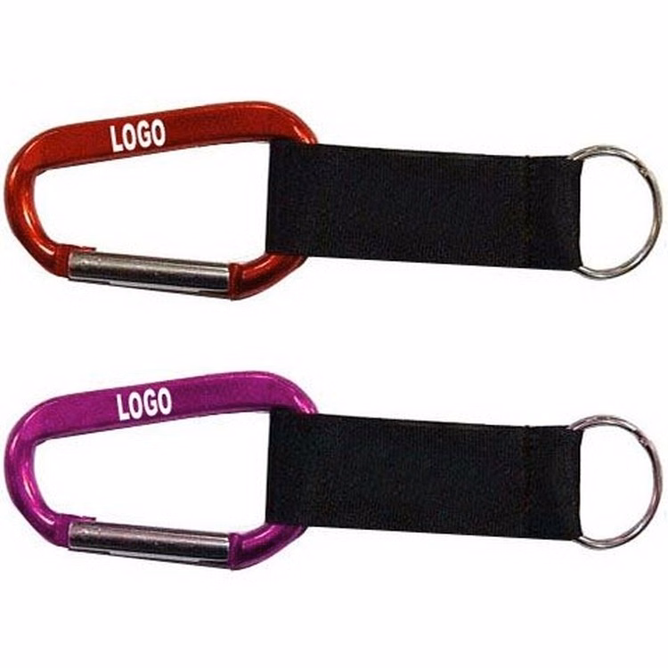 Carabiner W/ Lanyard Key Ring