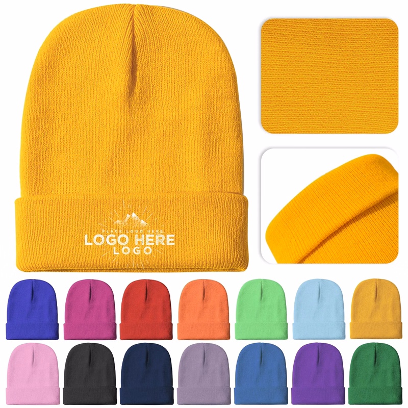 Embroidery Winter Beanie Cap