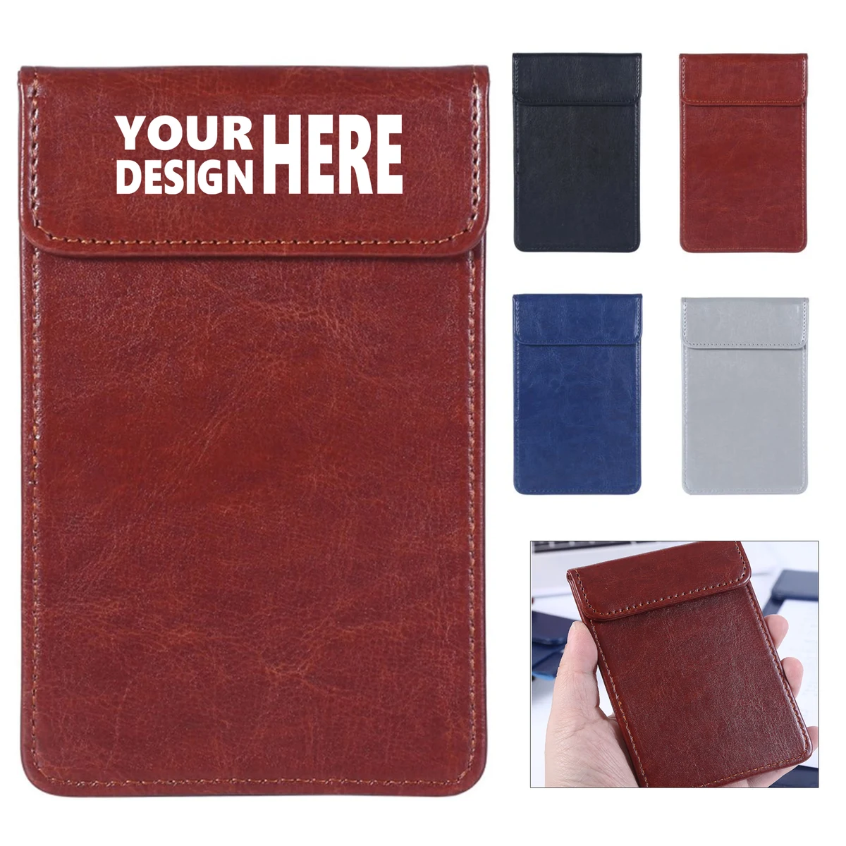 Leather Magnetic Menu Clipboard - Order Pad Holder Stand 1
