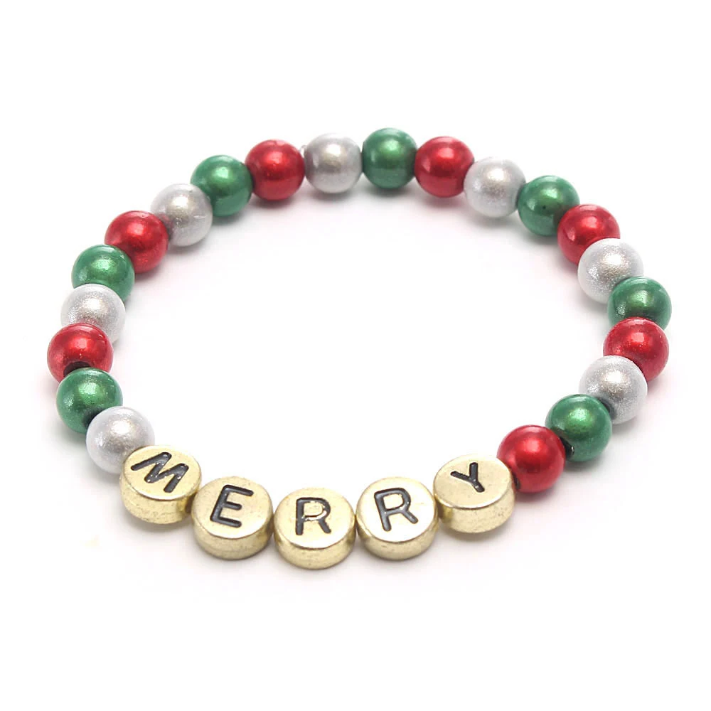 Christmas Beaded Bracelet Set 1