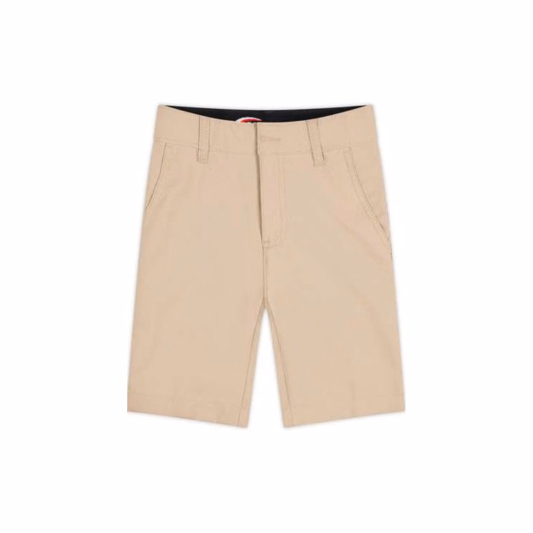 Boys Flat Front Husky Shorts - Size 16H Khaki