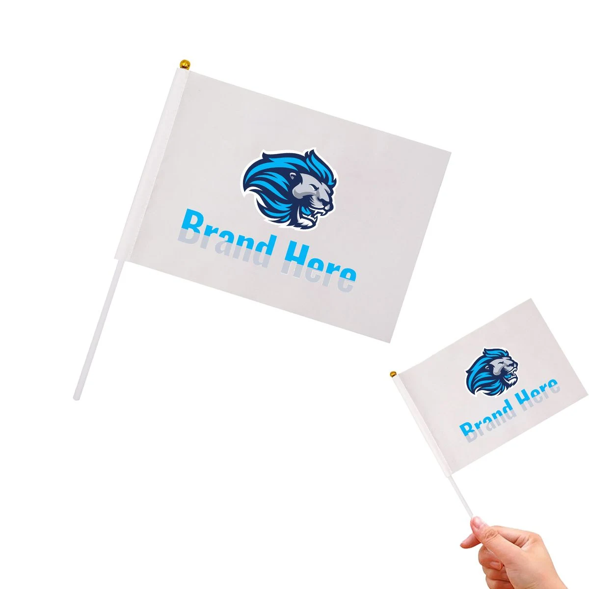 Polyester Small Handheld Waving Stick Flags 1