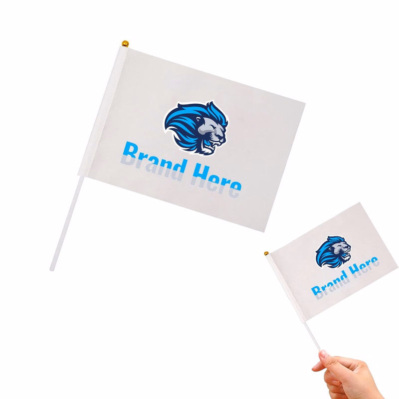 Polyester Small Handheld Waving Stick Flags