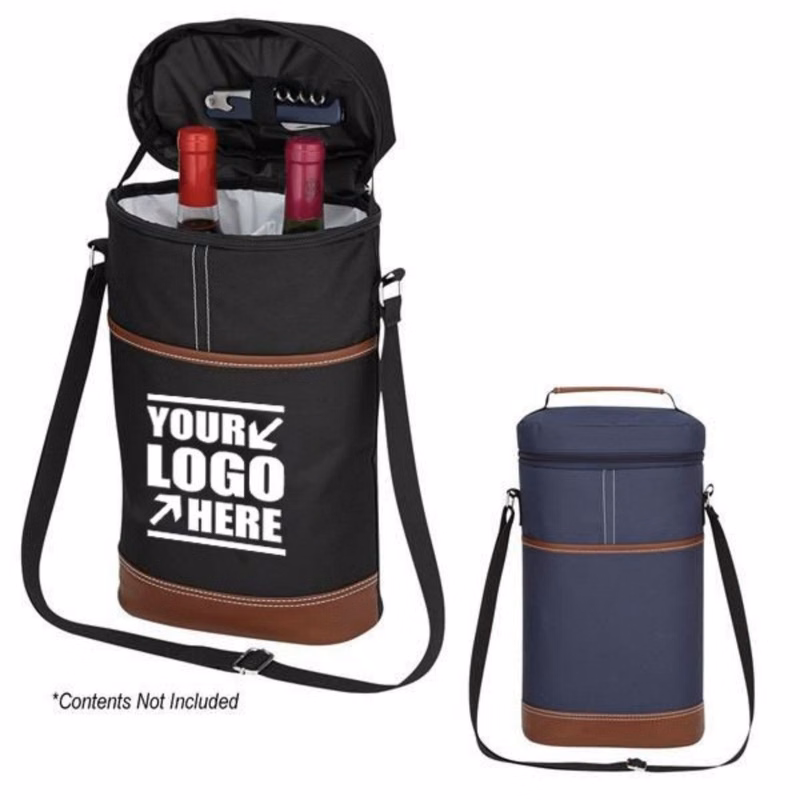 Double Bottle Insulated Wine Cooler Bag