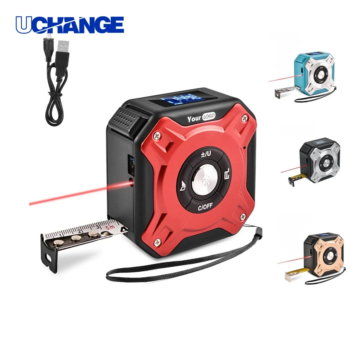 USB Rechargeable Laser Distance Tape Measure for Measurement Tasks 1
