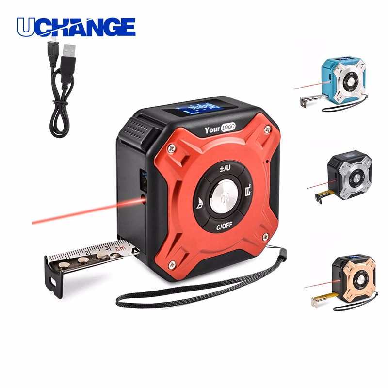 USB Rechargeable Laser Distance Tape Measure for Measurement Tasks
