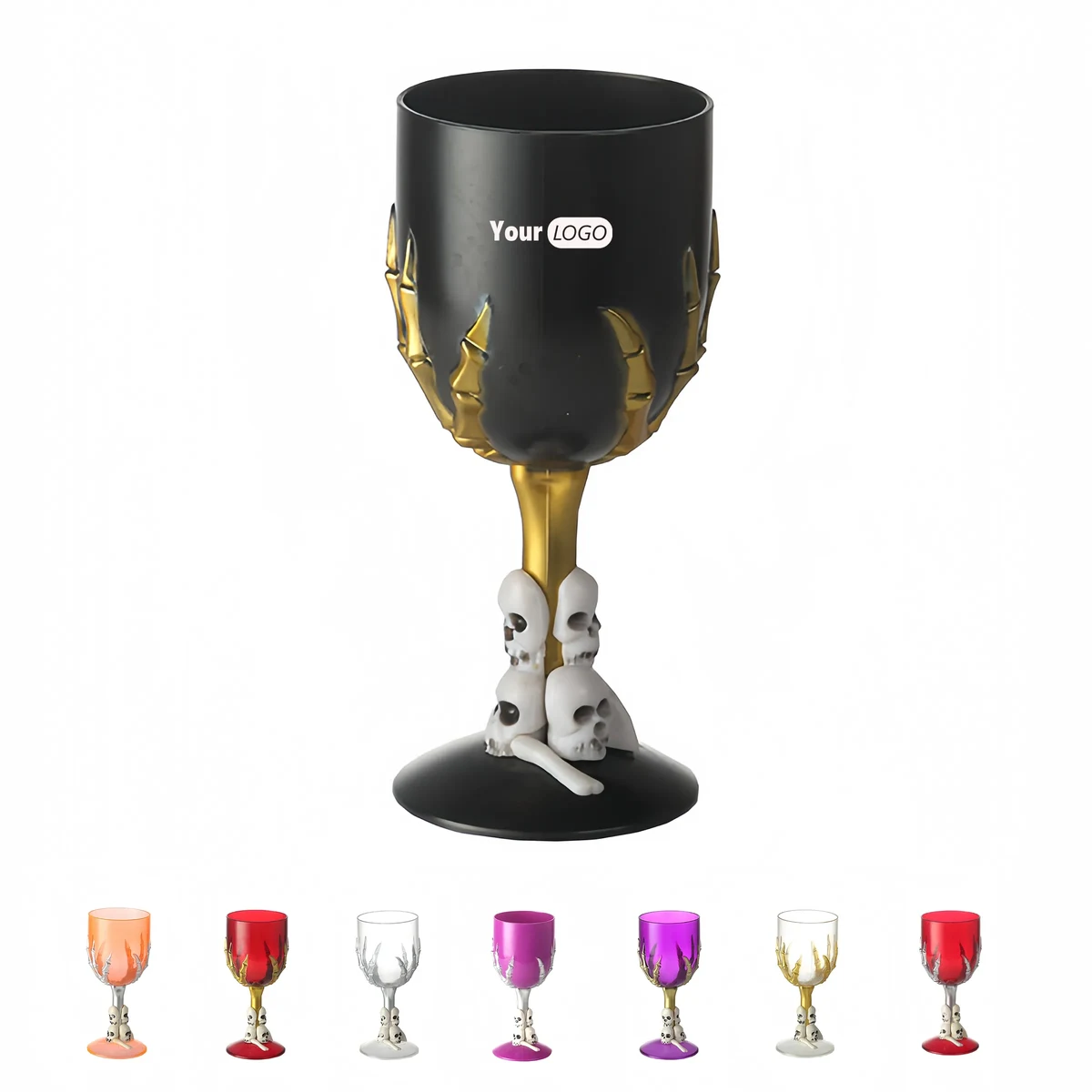 Resin Halloween High Footed Ghost Claw Cup 1