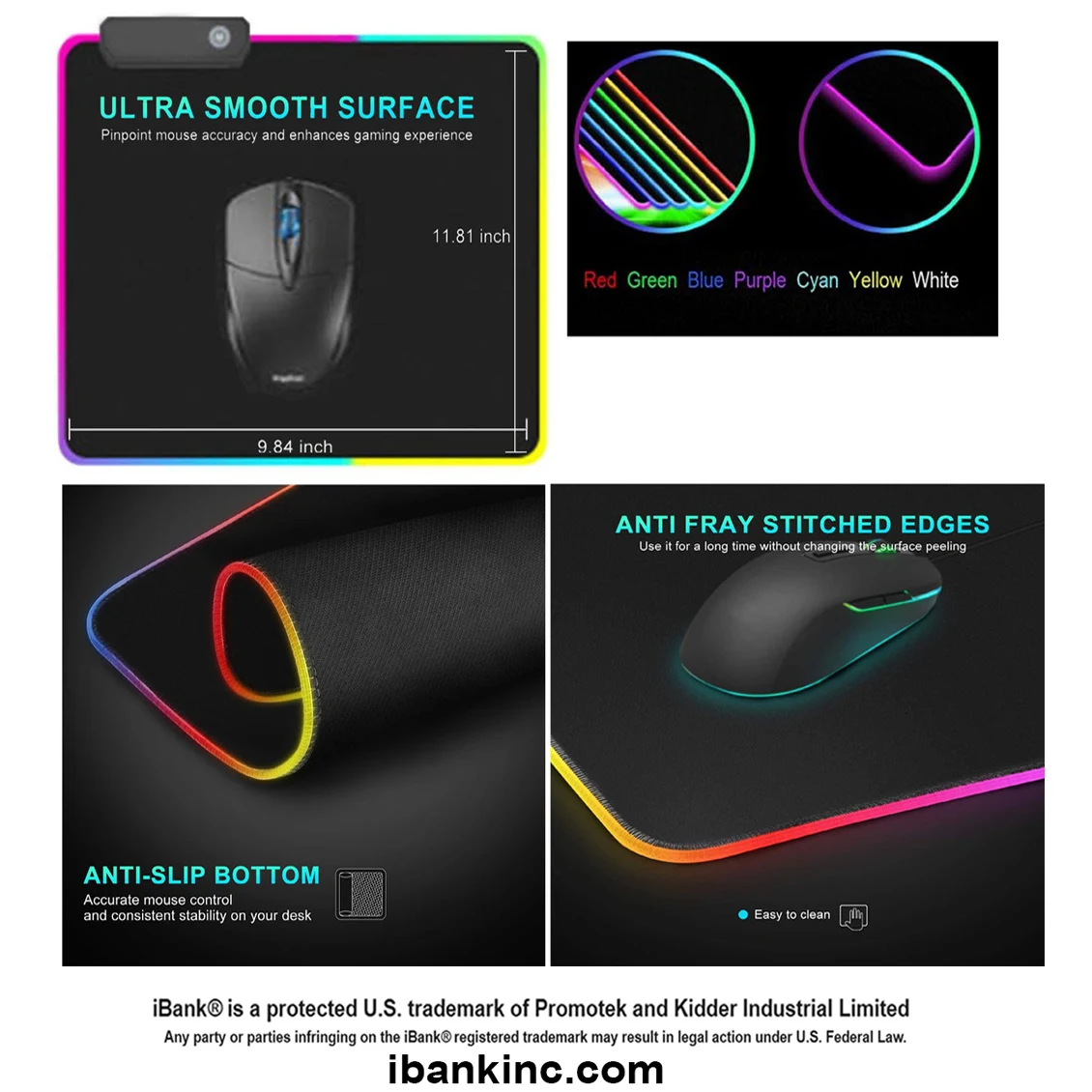 iBank ® Gaming LED Mouse Pad 1