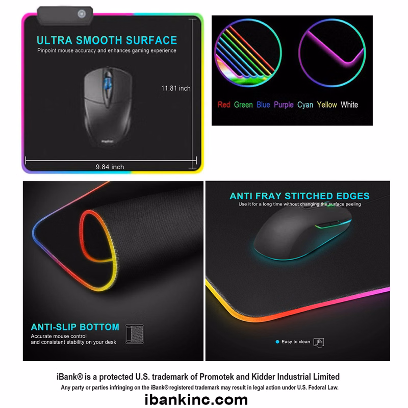 iBank ® Gaming LED Mouse Pad