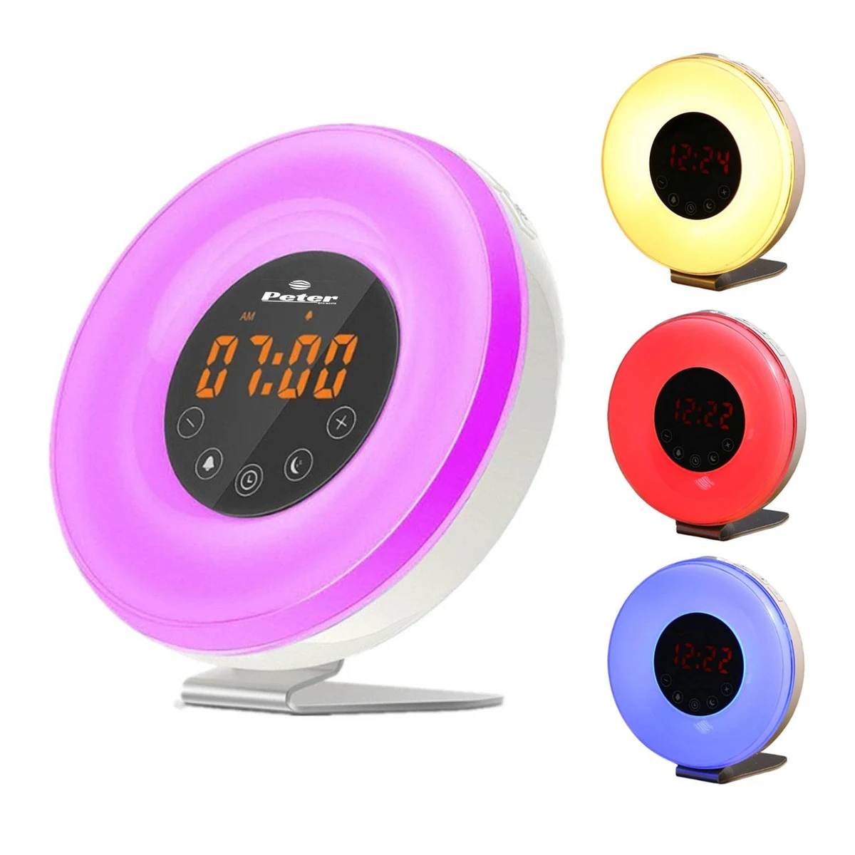 LED colorful alarm clock 1