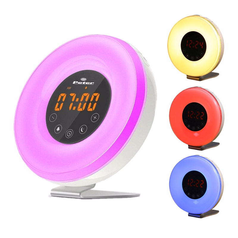 LED colorful alarm clock