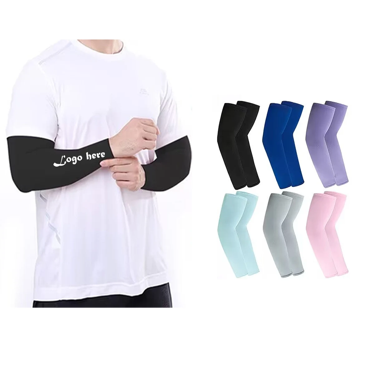 Soft Lightweight Polyester Arm Sleeves 1