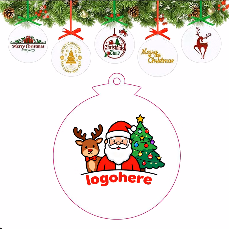Personalized Clear Acrylic Christmas Tree Decoration