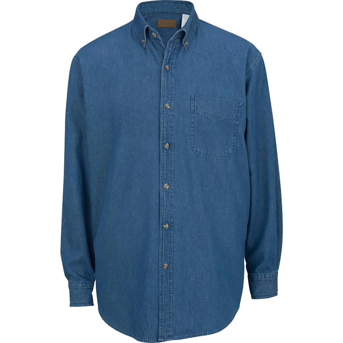 Denim Long Sleeve Mens Shirt 1
