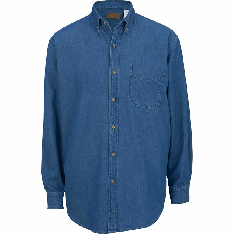 Denim Long Sleeve Mens Shirt