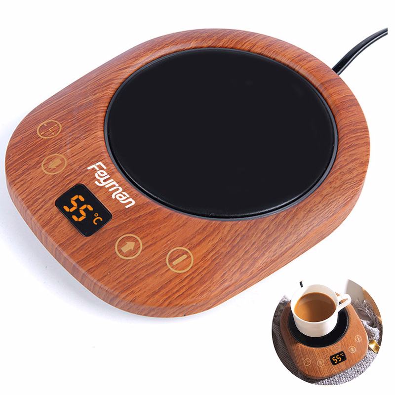 20W Wood Grain USB Coffee Mug Warmer
