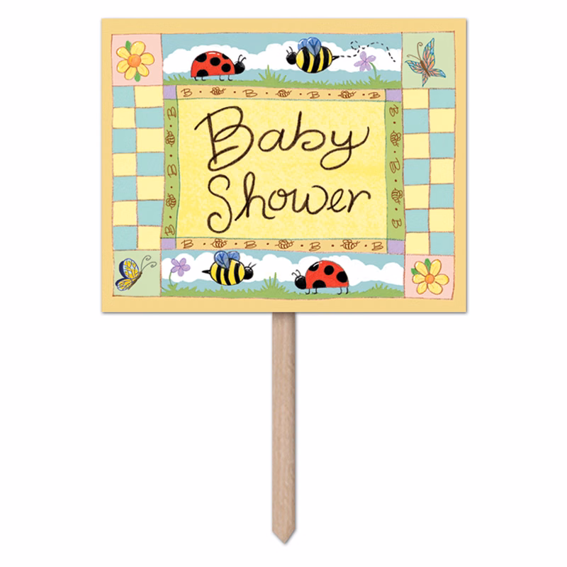 B Is For Baby Yard Sign