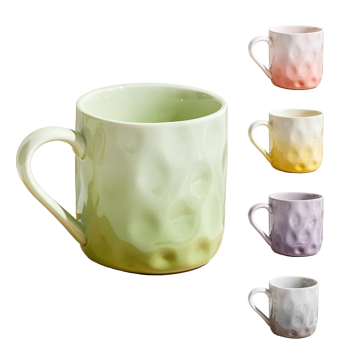 Gradient Color Ceramic Couple Mugs 1