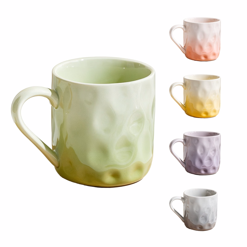 Gradient Color Ceramic Couple Mugs