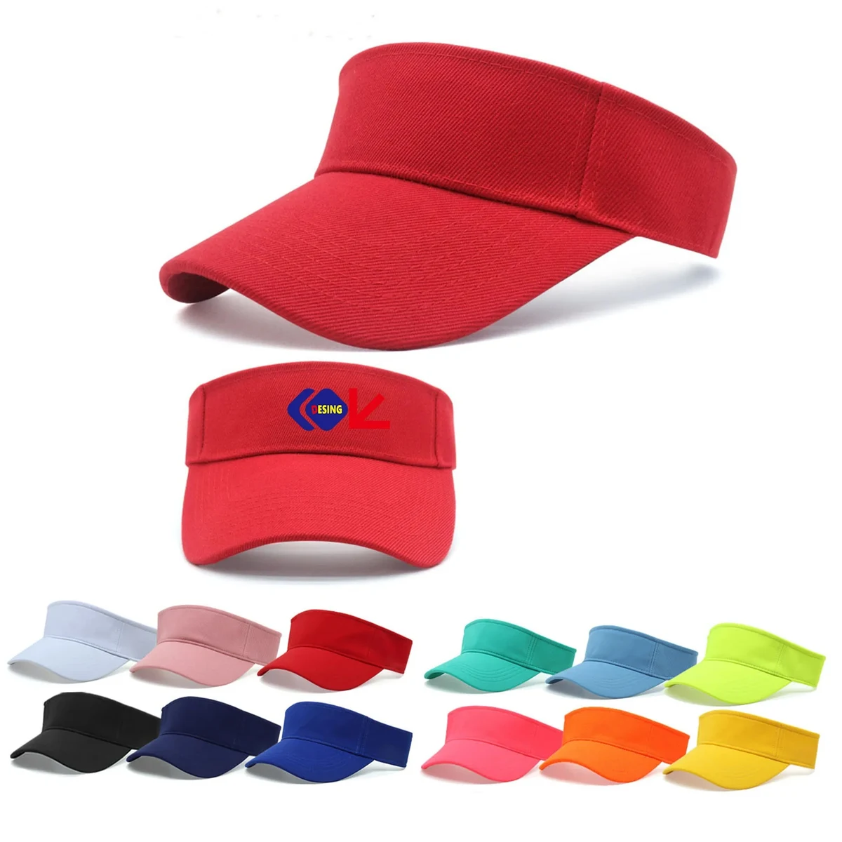 Adjustable UV Protection Blank Sun Visor Hat 1