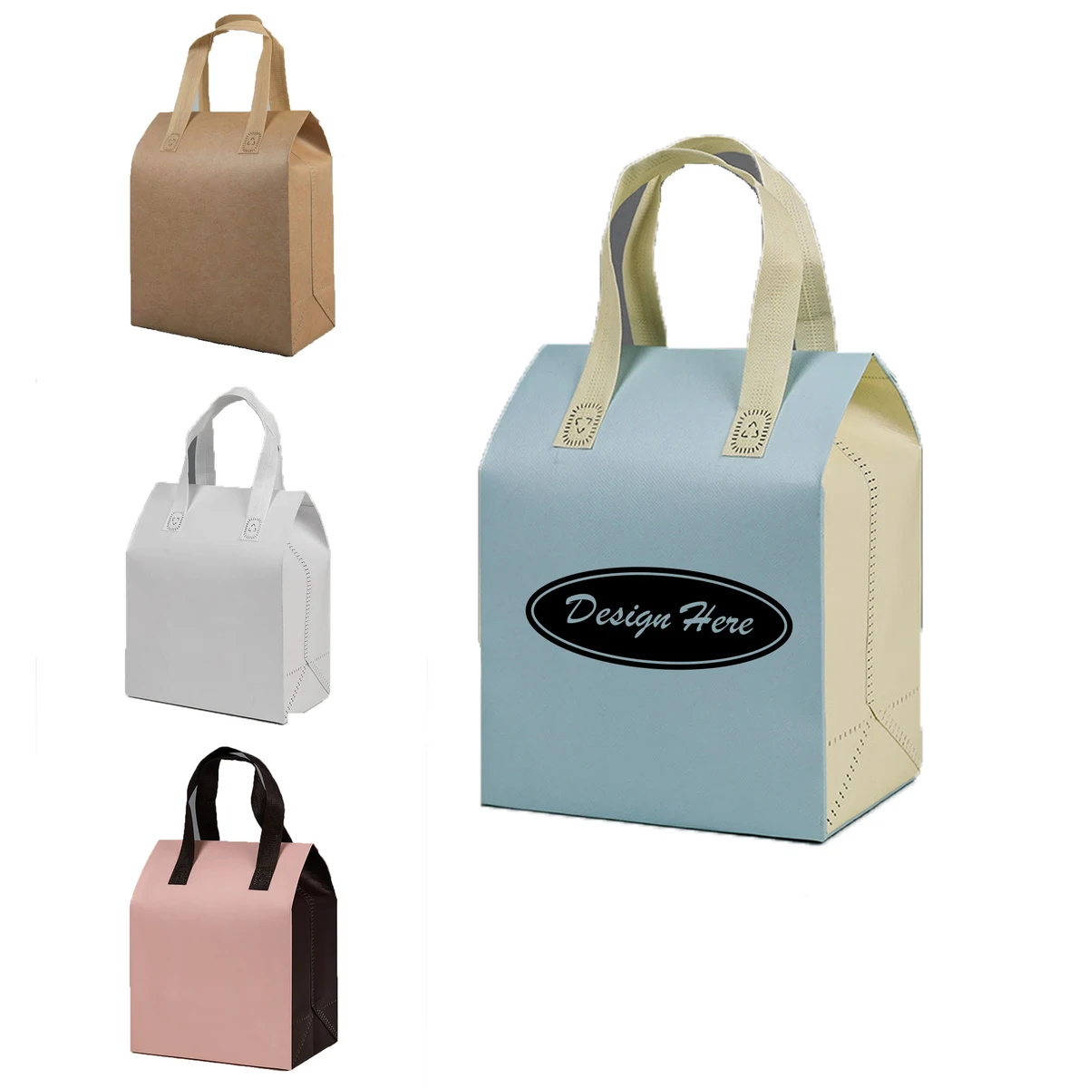 Durable Kraft Paper Thermal Carry Bag for Food & Beverages 1