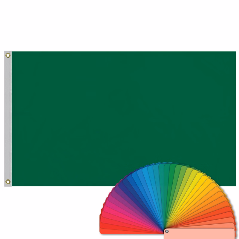 3' x 5' Solid Color Flags with Heading & Grommets
