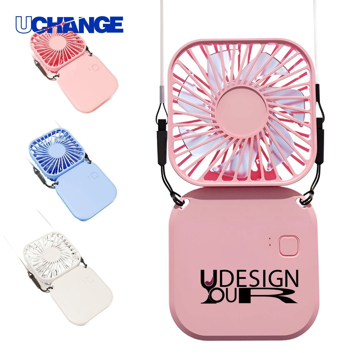 USB Rechargeable Neck Hanging Mini Fan Device 1
