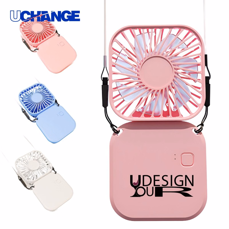 USB Rechargeable Neck Hanging Mini Fan Device