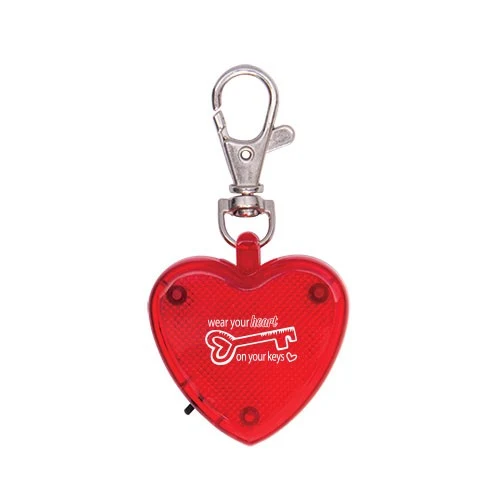 Light Up Heart Strobe Clip 1