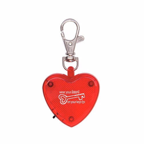 Light Up Heart Strobe Clip