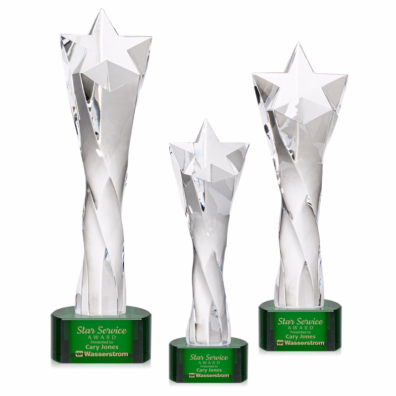 Arlington Star Award on Paragon Base - Green