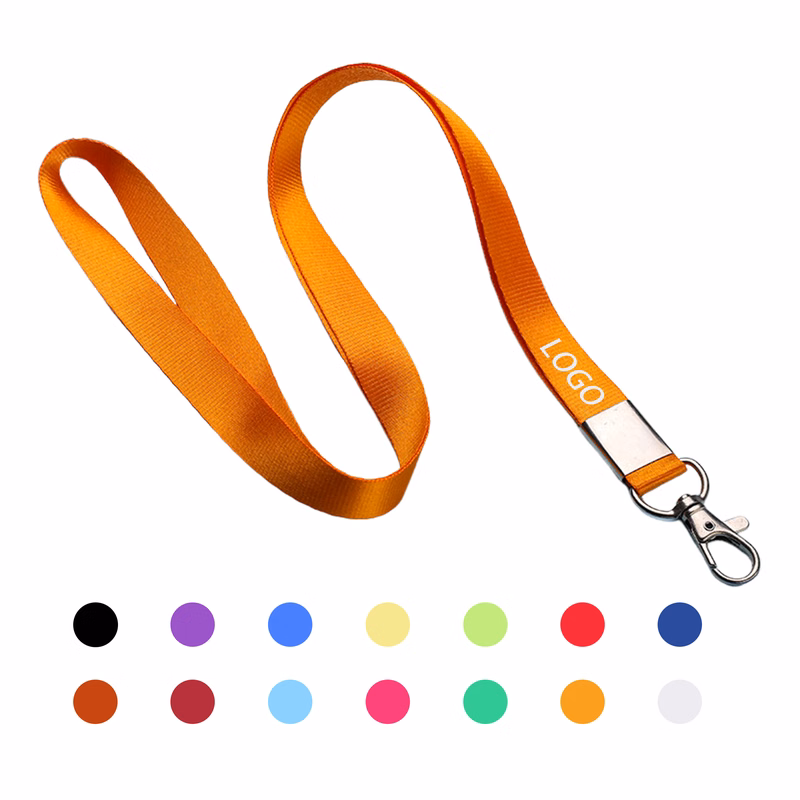 0.6" Wide Polyester Lanyard with  Lobster Claw Clasp