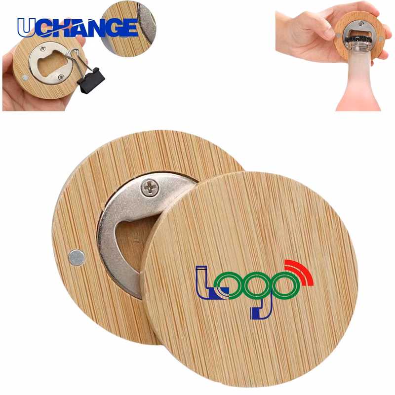 Portable Bamboo Bottle Opener