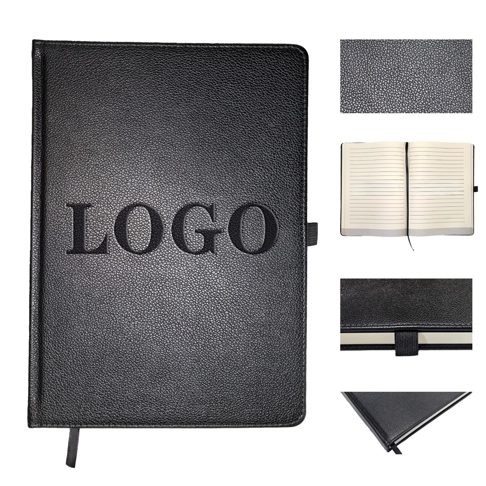 B5 Soft PU Leather Notebook with Pocket – Pebbled Texture 1