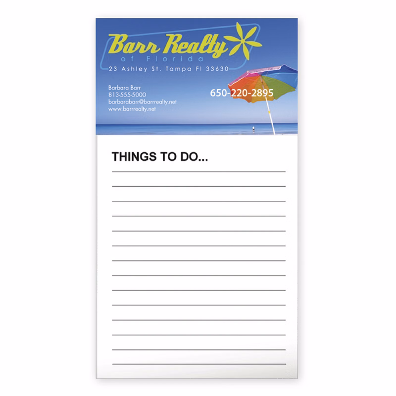 Good Value™ Business Card Magnet with 50-Sheet Notepad