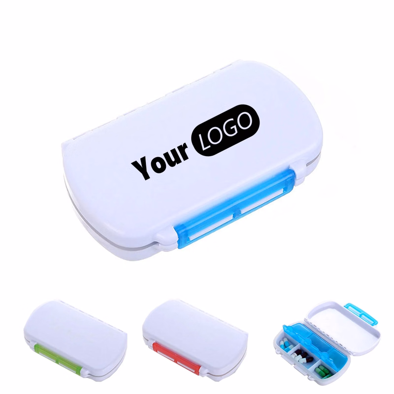 Portable Pill Box With Independent Compartments