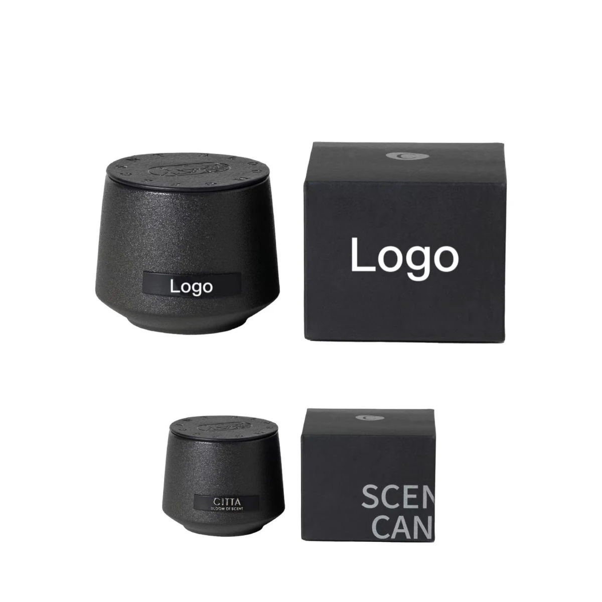 Black Cup Soybean Wax Candle 1
