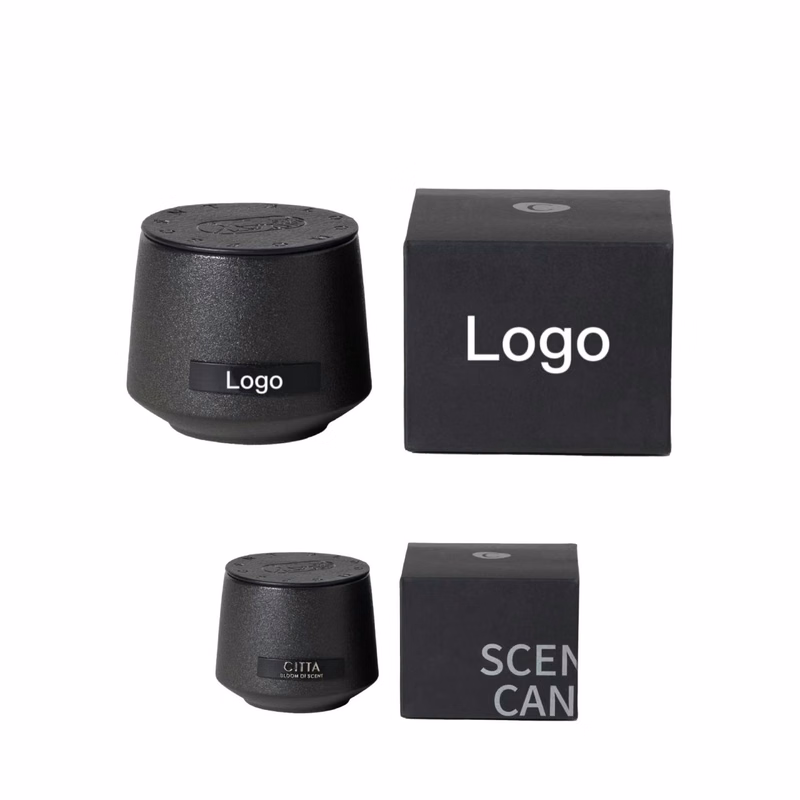 Black Cup Soybean Wax Candle
