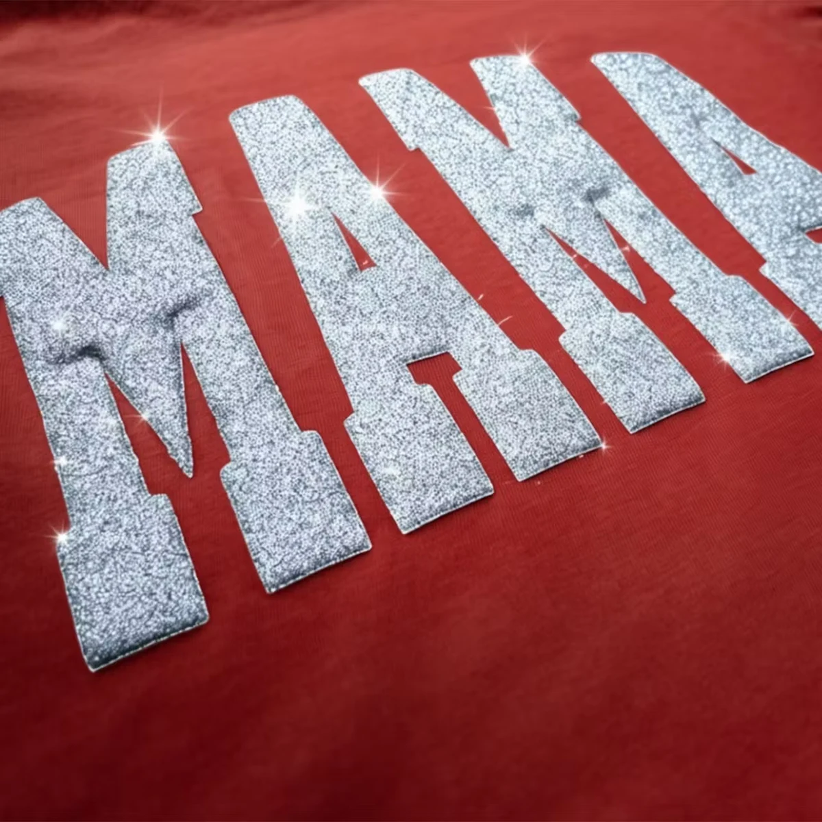 3D Glitter Puff Transfers - 1 Color Print 1