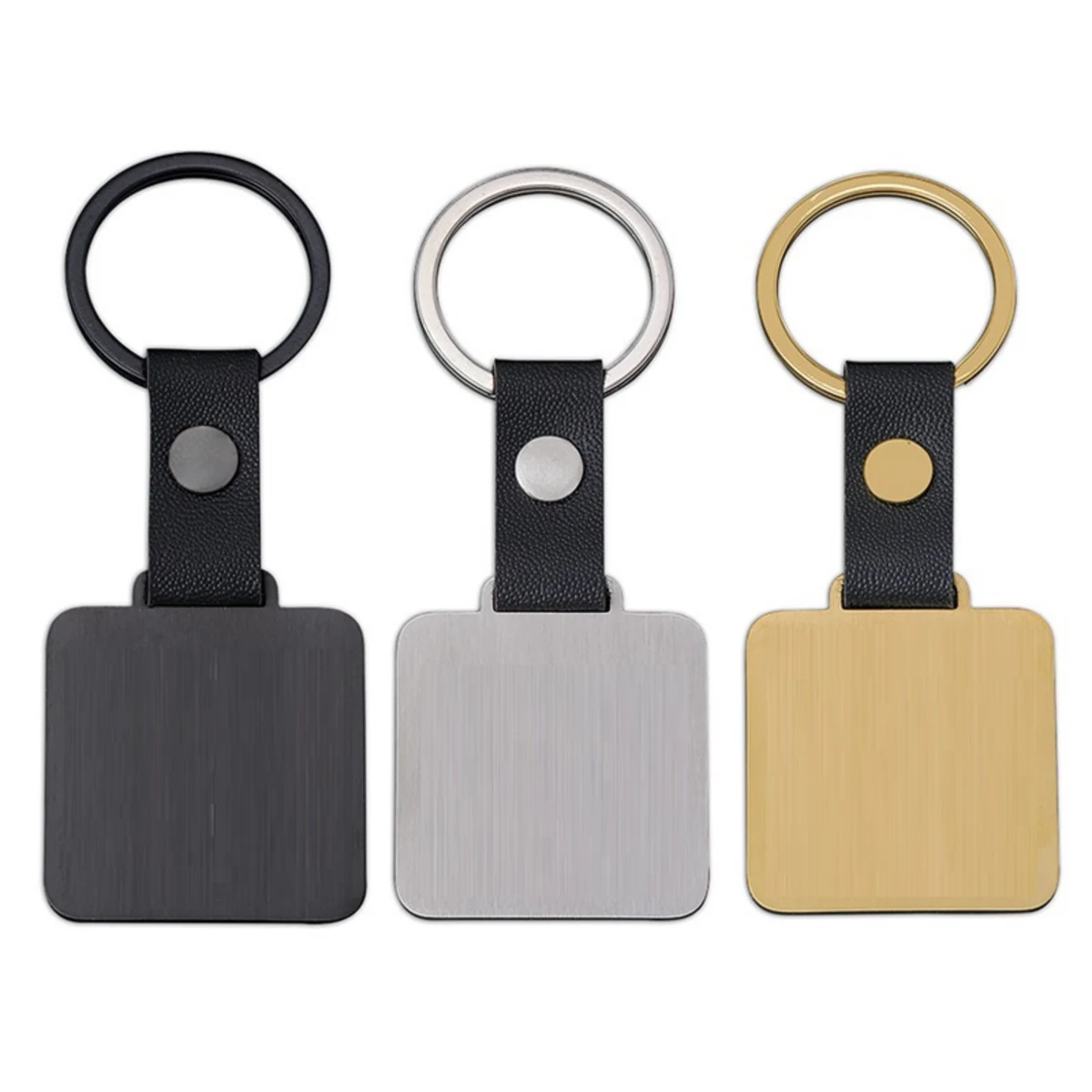 Square Metal Key Ring 1