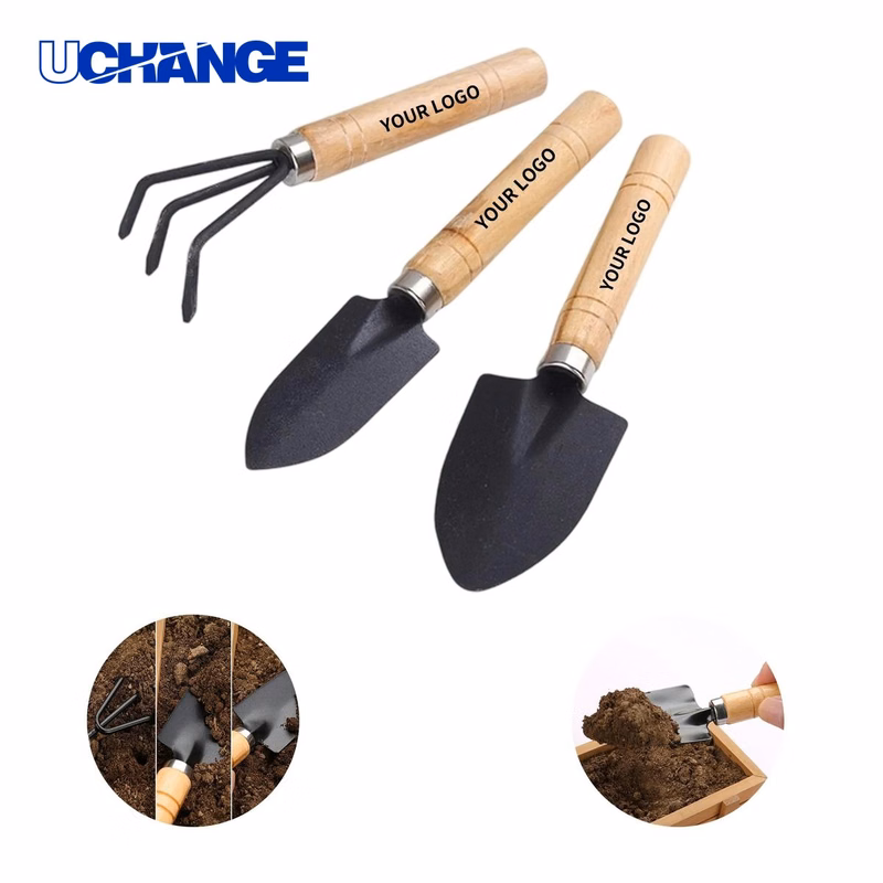 Wood Handle Gardening Tool Set