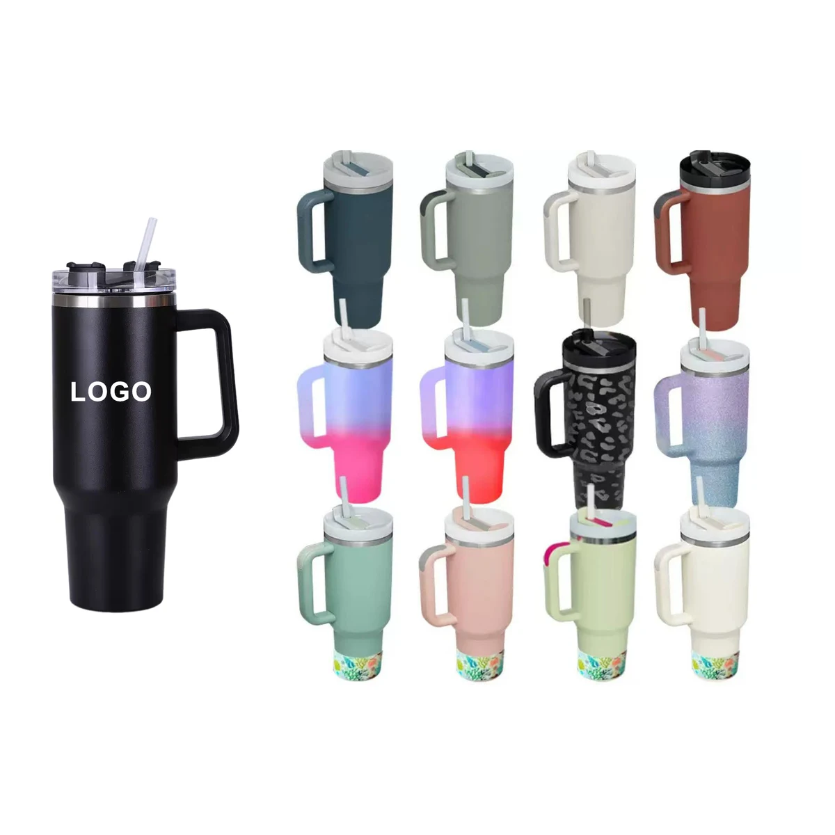 Stainless Steel Straw Mug 1