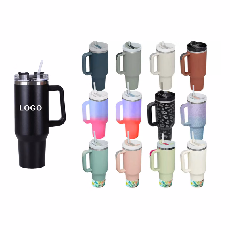Stainless Steel Straw Mug